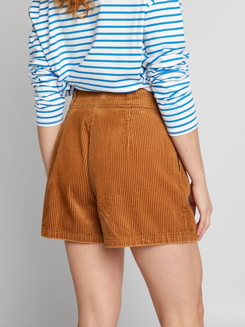Corduroy shorts - BRUIN