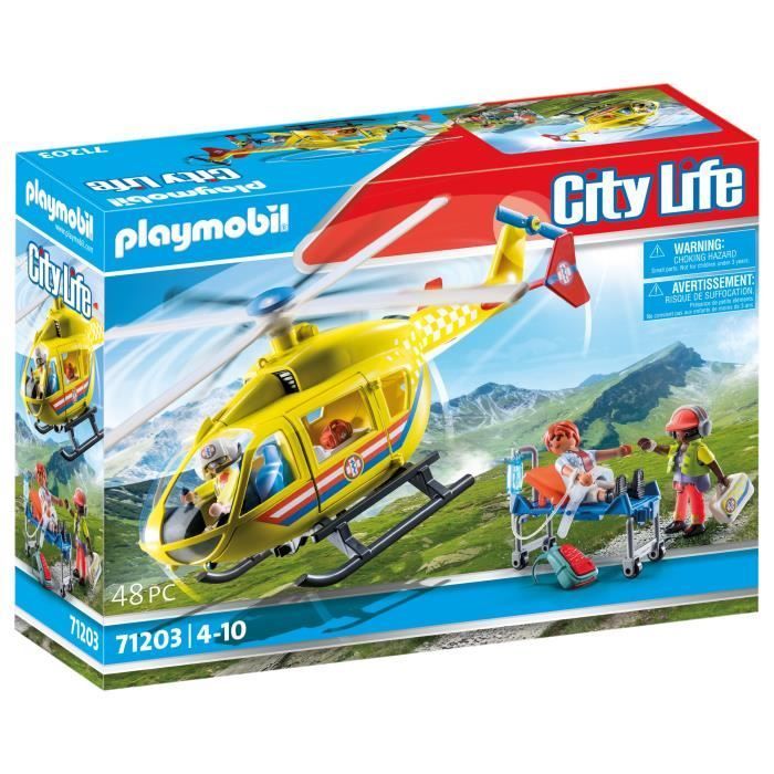 PLAYMOBIL 71203 Reddingshelikopter, Figuur, Stadsactie Reddingsteam