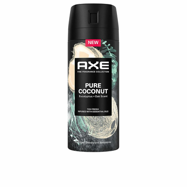 AXE Pure Coconut dezodorantas kūnui, 72 val., kvapnusis dezodorantas vyrams, 150 ml, 150 ml