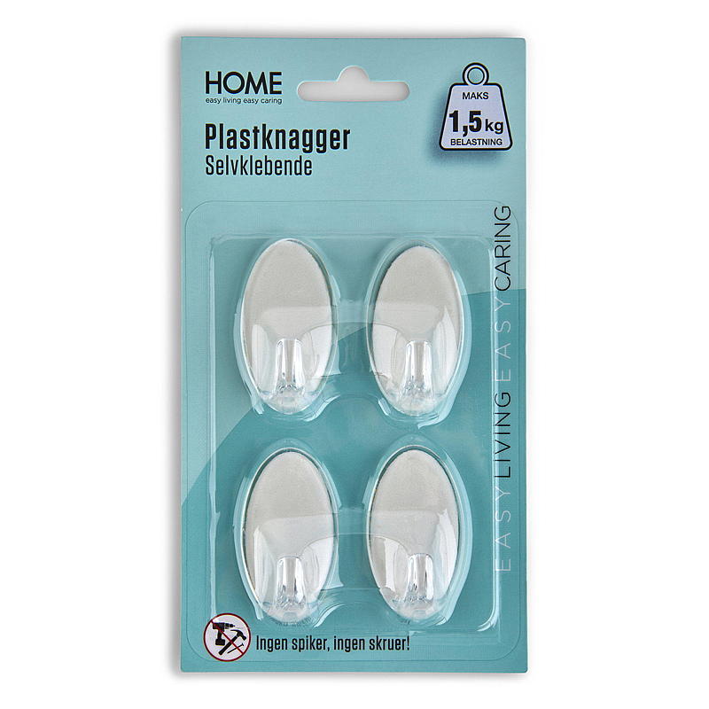 Hjem Plastikpløkker 4-pak klare