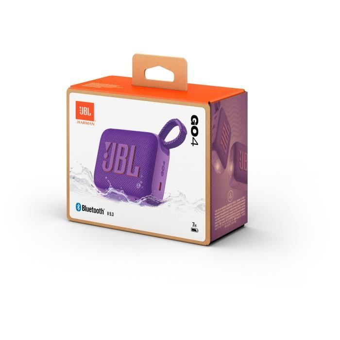 Enceinte Bluetooth ultra-portable - JBL GO 4 - Bluetooth 5.3 - Violet