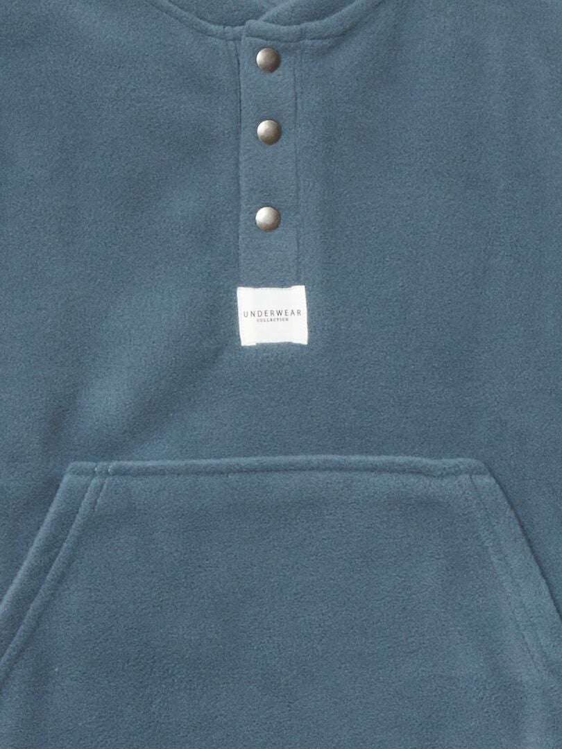 Conjunto de pijama de felpa - 2 piezas - AZUL