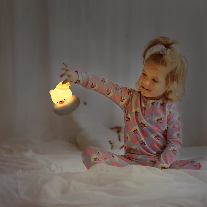Lámpara de noche recargable con forma de oso para bebé, lámpara de noche para habitación infantil, regalo para un niño de 1 año.