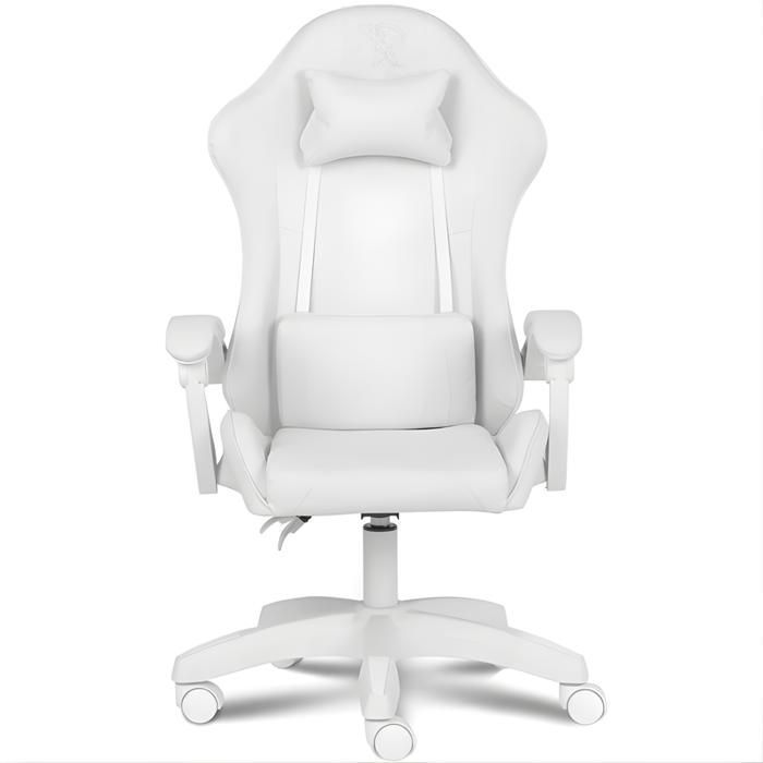 Sedia da gaming Ranqer Apollo BIANCA - Comoda sedia da ufficio per gamer - Sedile ergonomico regolabile
