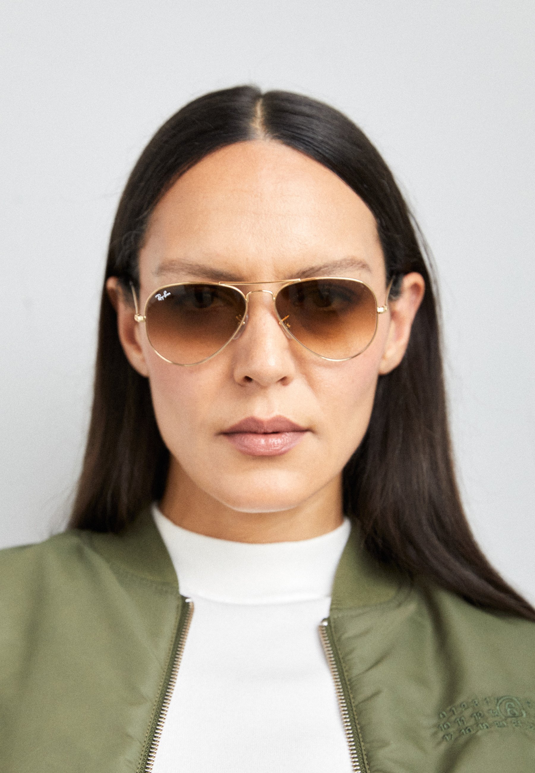 Ray-Ban AVIATOR LARGE UNISEX - Zonnebril - bruin/goudkleurig