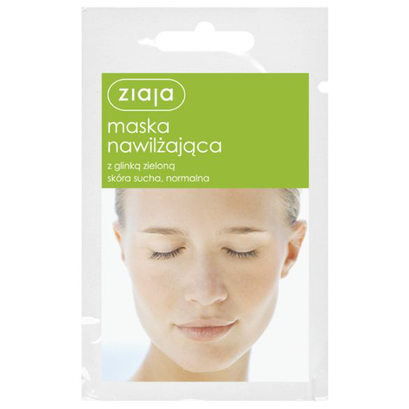 Máscara facial de argila verde Ziaja 7ml hidratante