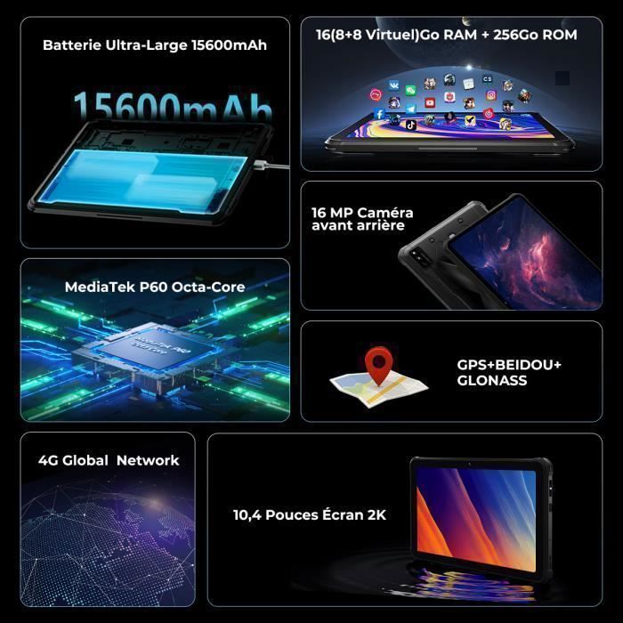 Tablette Robuste HOTWAV R6 Pro 8Go+128Go 10.1