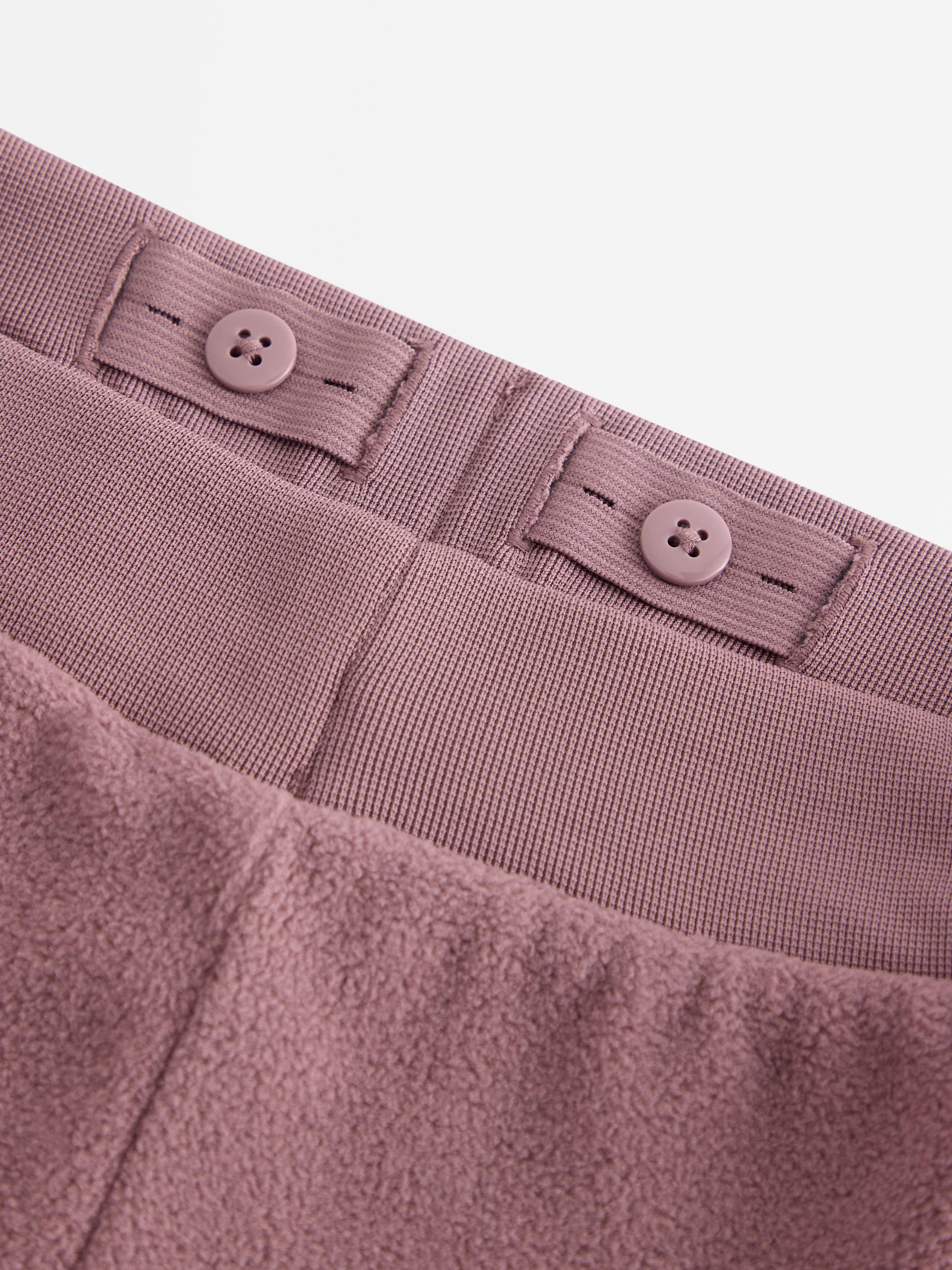 Mikrofleecové tepláky Dusty Lilac