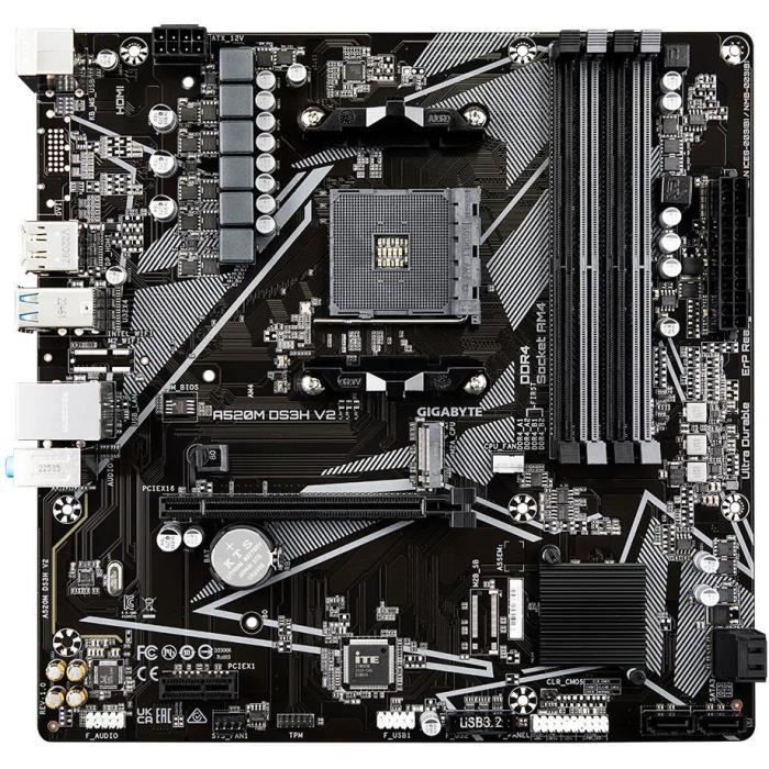 Carte mère - GIGABYTE - Carte mère A520M DS3H V2
