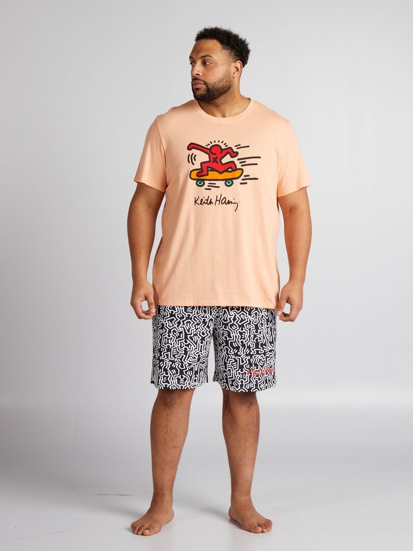 Keith Haring 2-delige pyjamaset - Oranje