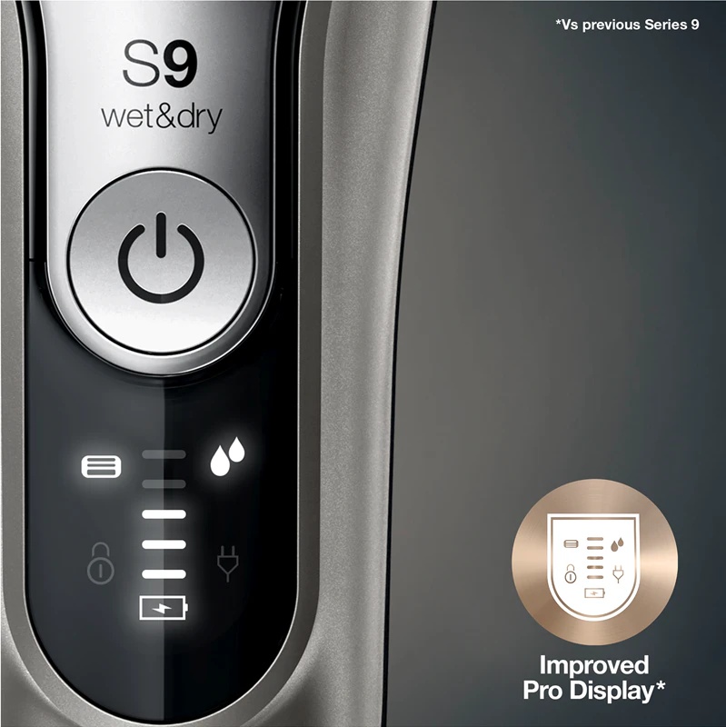 Braun Series 9 9325s Graphite ar uzlādes statīvu, golarka foliowa