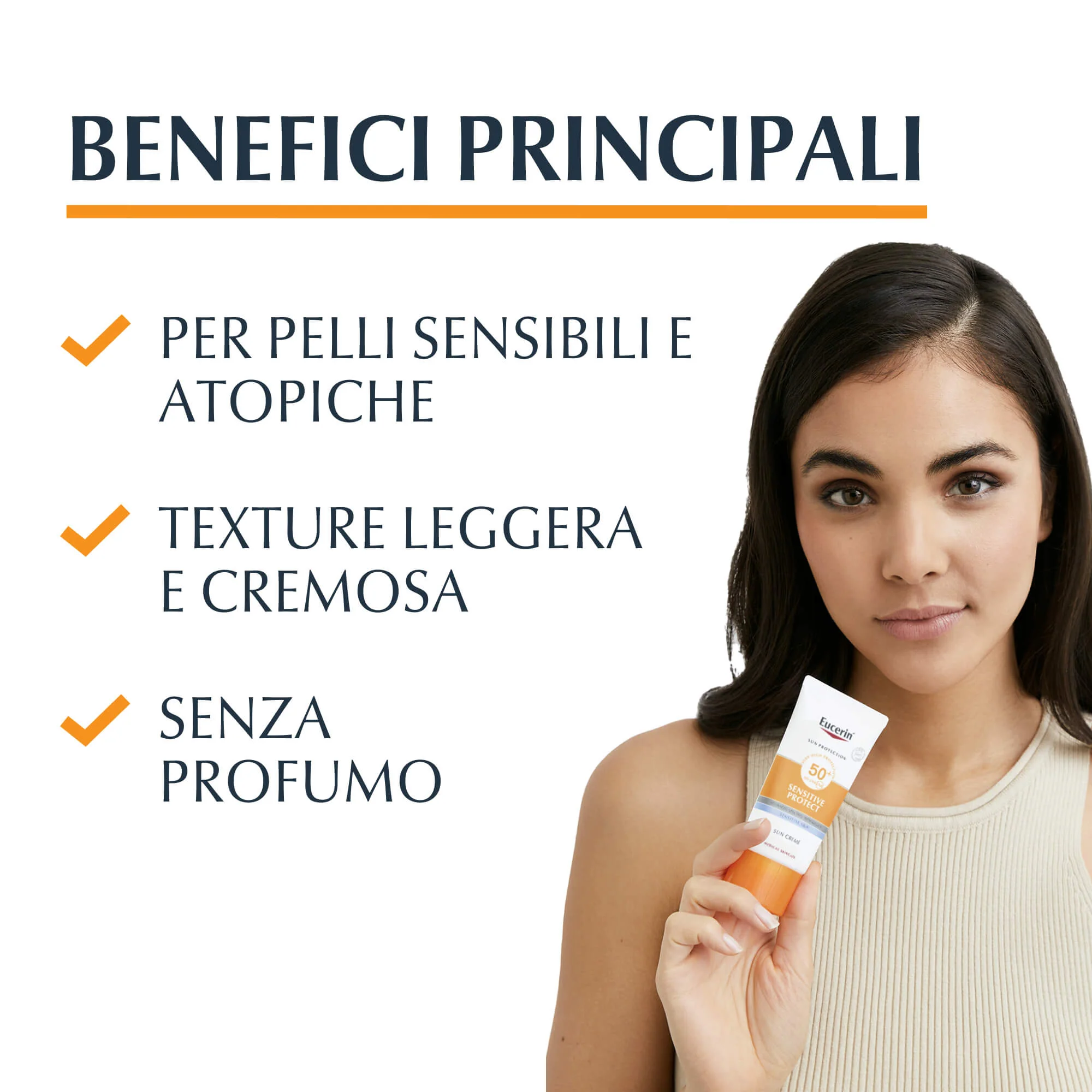Sun Protection Sensitive Protect Sun Face Creme SPF50+ - Solare viso alta prot.