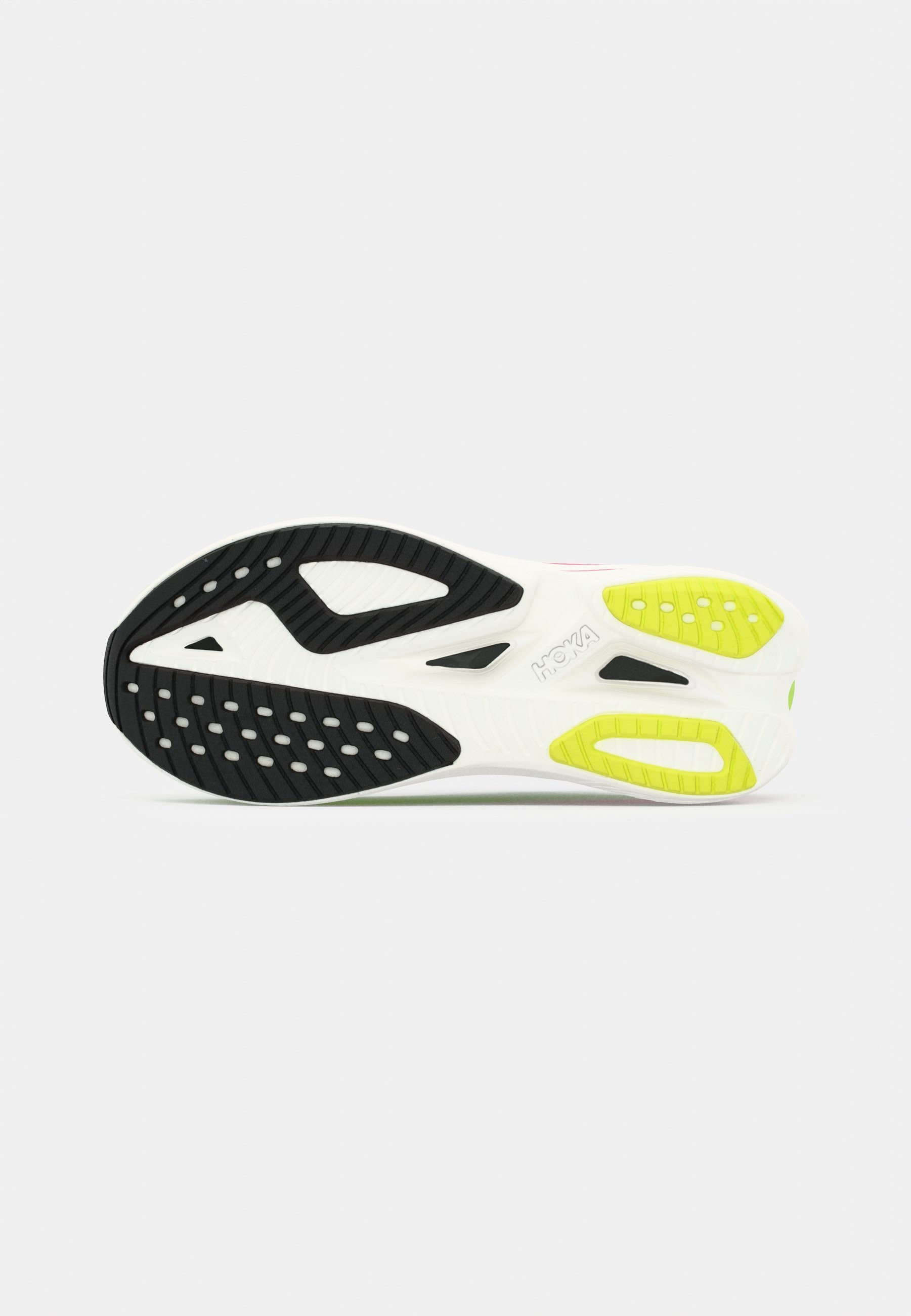 HOKA MACH X 3 - Běžecké boty na silnici - white/neon lime