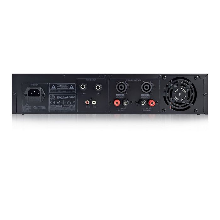 DJ PA Amplifier - for BMSonic BMS-4000 - 2 x 2000W - MOSFET Technology with Continuous Ventilation