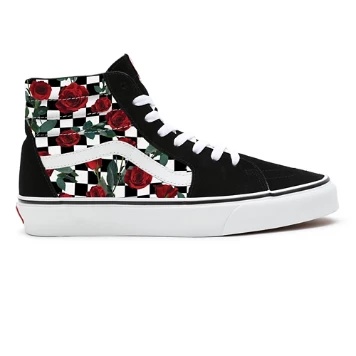 Checkerboard Roses Sk8-Hi Personalizzate