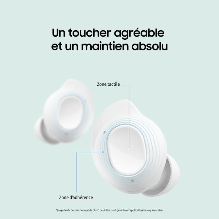 Fones de ouvido sem fio Samsung Galaxy Buds FE com cancelamento de ruído ativo - Grafite