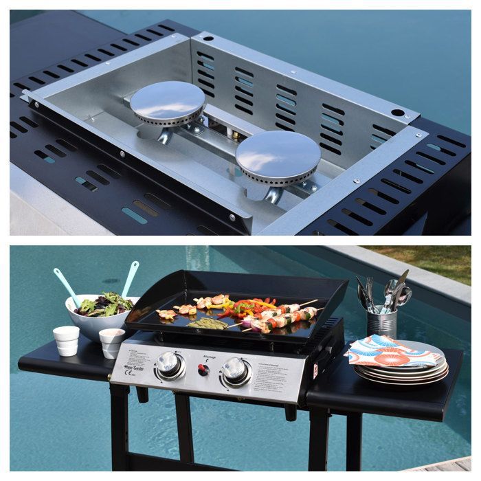 MALA gasgrill - 2 branders 5 kW + trolley