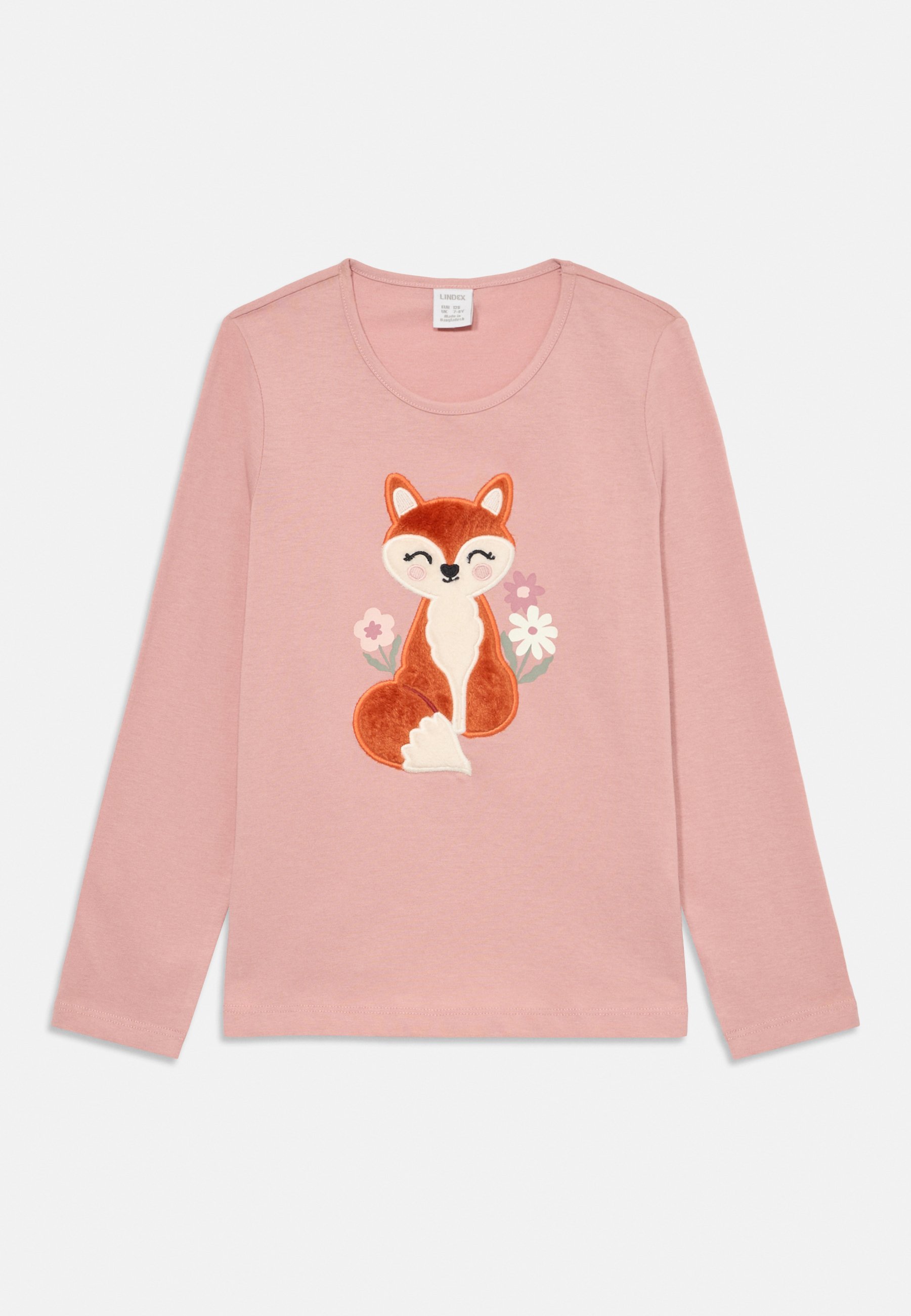 Lindex BUNNIE 3D EFFECT - Top met lange mouwen - oudroze