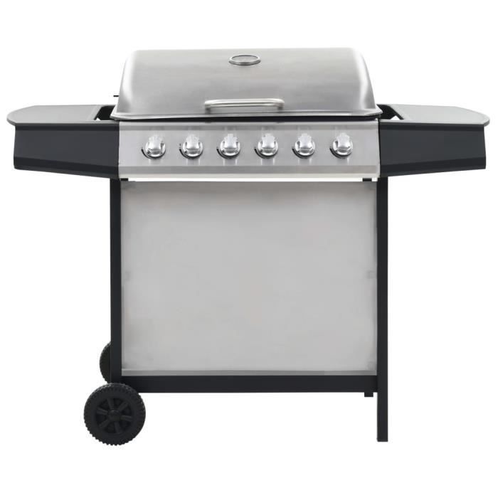 Barbacoa de gas - MOTHINESSTO - LY2581 - 6 zonas de cocción - Acero inoxidable - Encendido electrónico