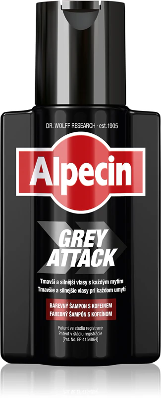 Shampoo Alpecin Grey Attack com Cafeína para Cabelos Grisalhos