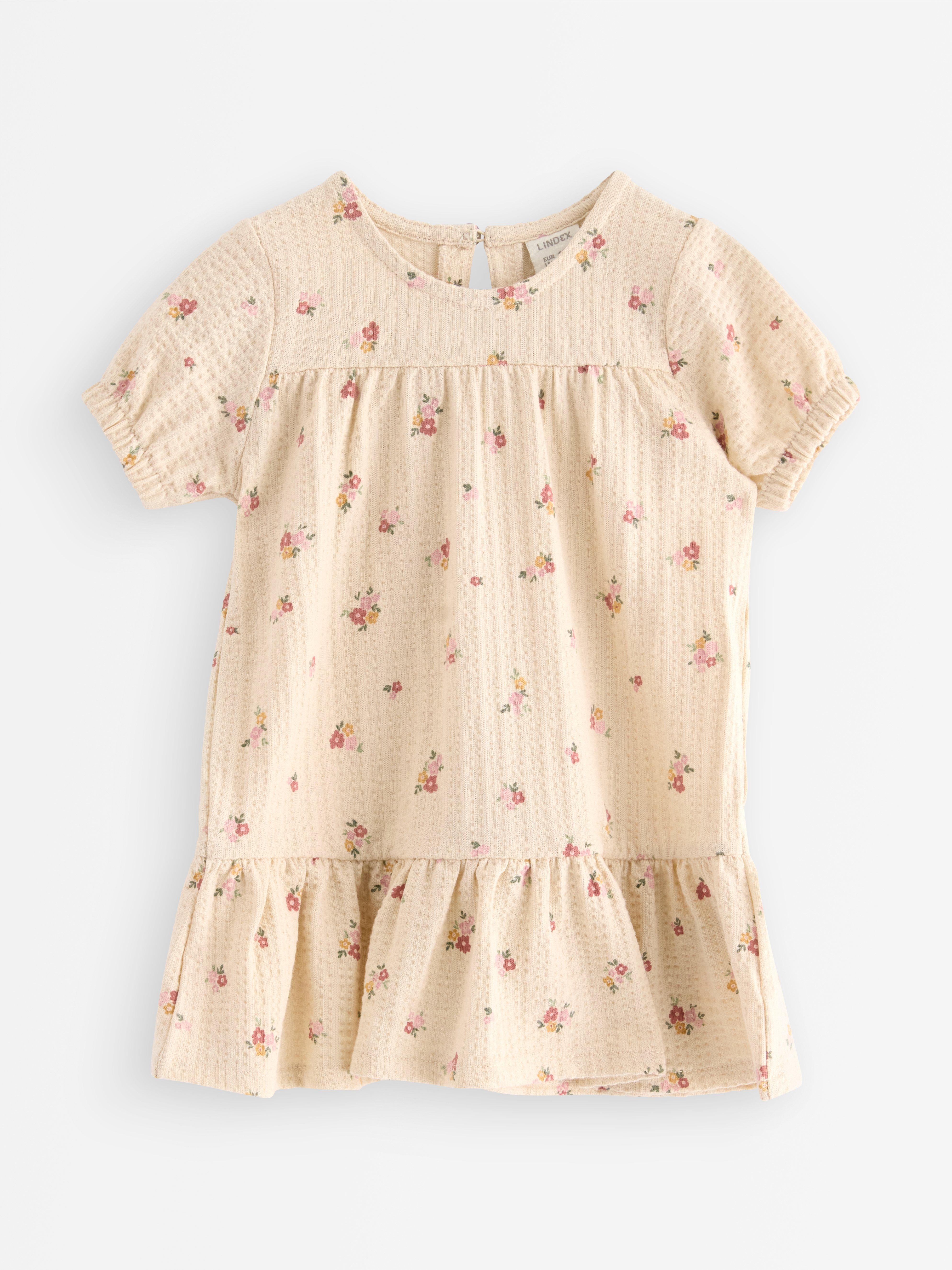 Kortermet kjole Lys beige