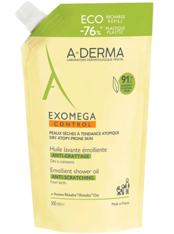 A-Derma Exomega Control Olejek Emolient pod prysznic Eko Uzupełnienie