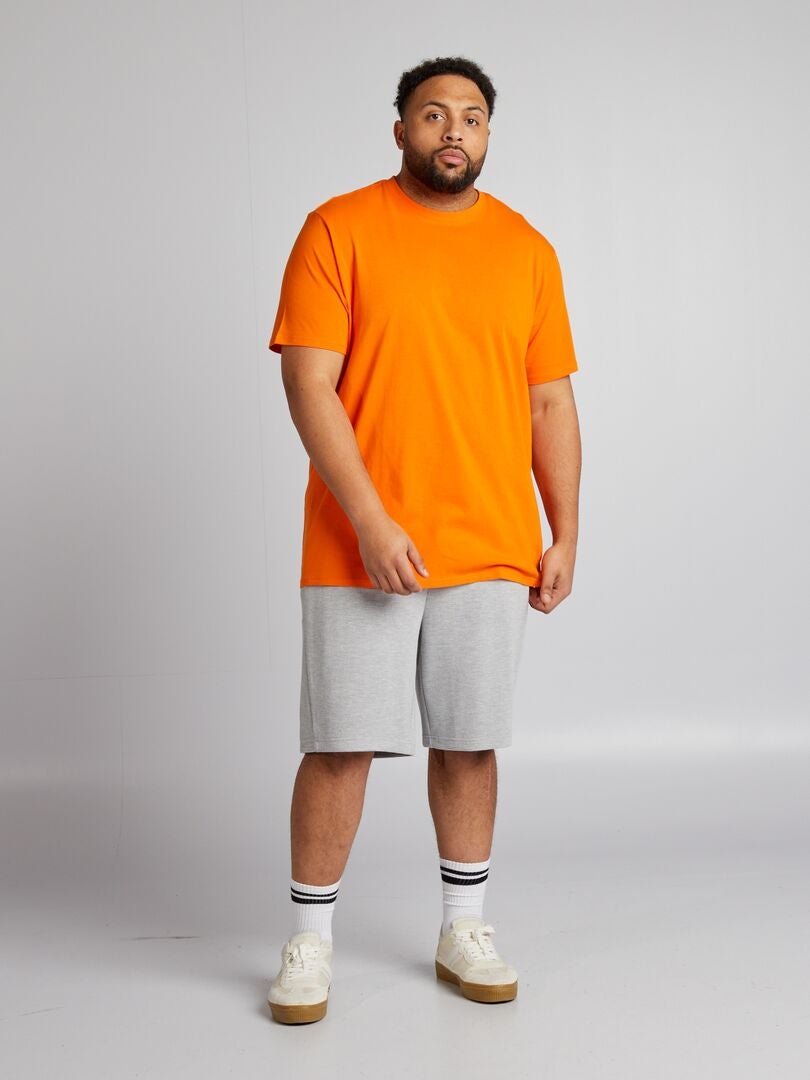 T-shirt van puur katoen - oranje