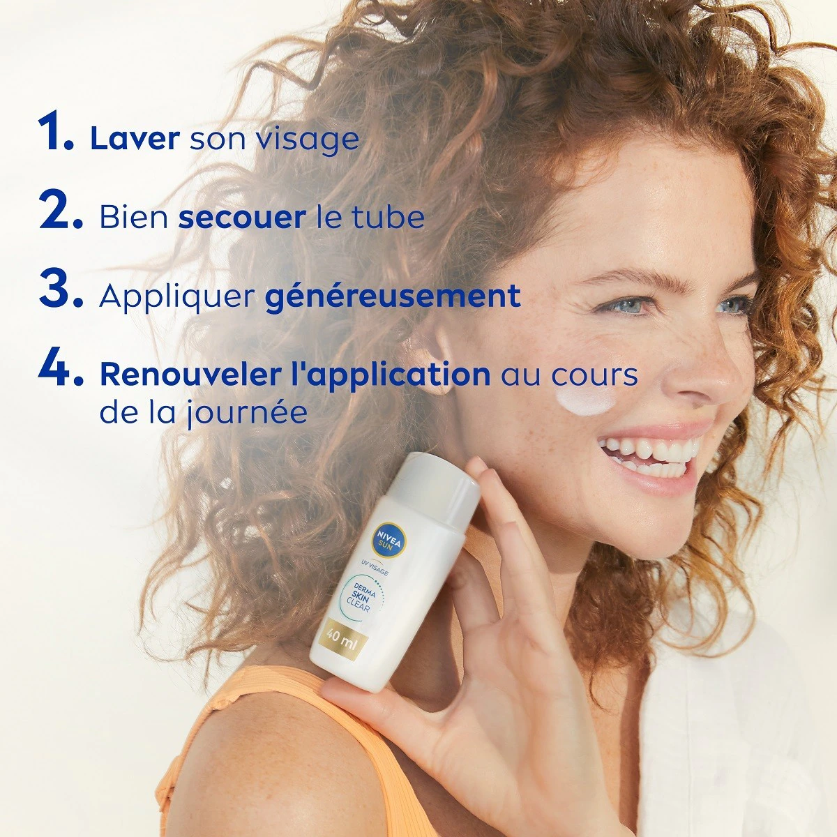 NIVEA Derma skin Clear - Fluide UV solaire vis age FPS 50