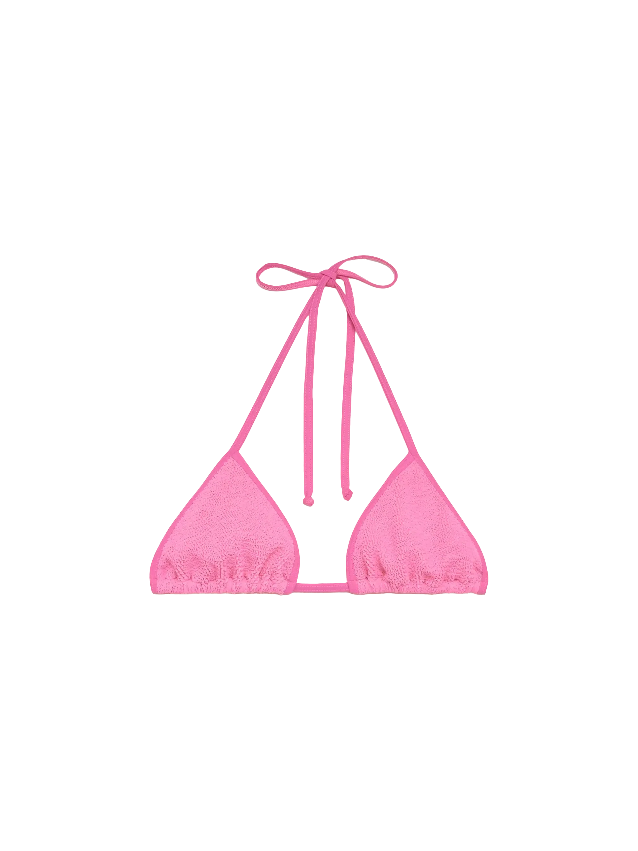 Haut triangle rose froissé Leah