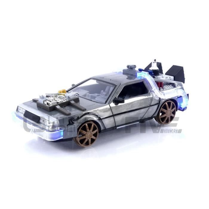 Verzamelbaar miniatuurautootje - DeLorean Back to the Future III (1990) - Jada Toys - schaal 1/24 - zilver