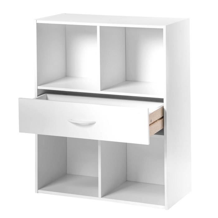 COMPO Meuble de rangement contemporain blanc - L 62 cm