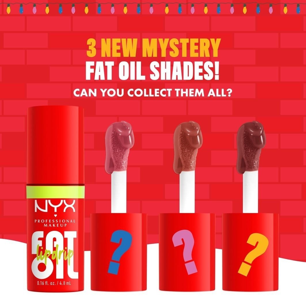 NYX Professional Makeup makiažo rinkinys šventinei kolekcijai „Home Alone Fat Oil Lip Drip Trio“ – 1 vnt.