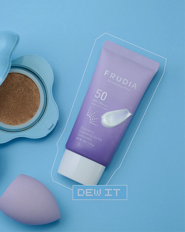 „Frudia“ mėlynių lengvas apsauginis veido kremas su SPF 50