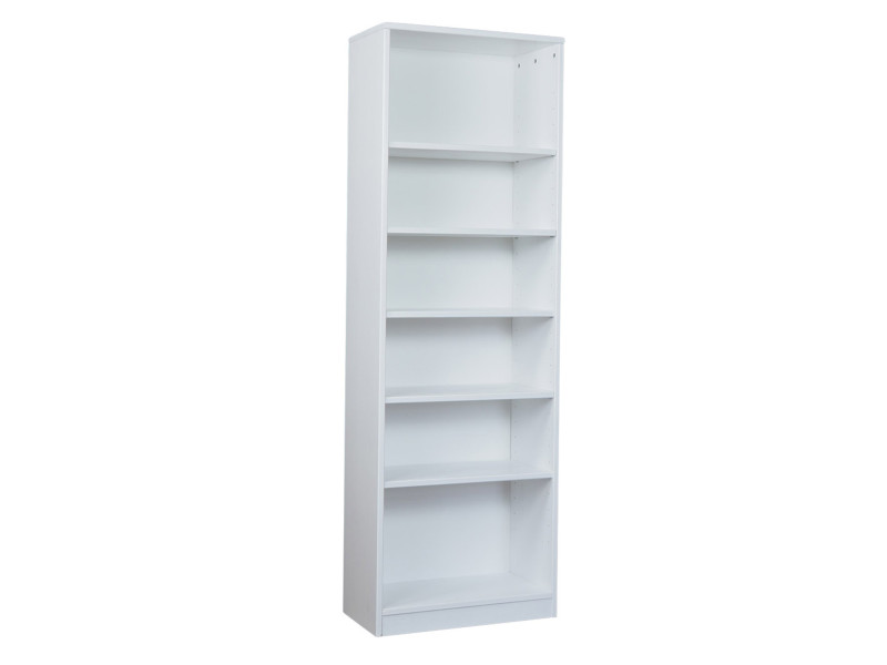 Regał 180x60 zabudowany z półkami EKO, kolor biały