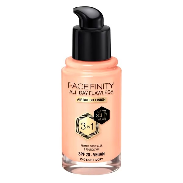 Max Factor Facefinity All Day Flawless C40 Light Ivory tekoči puder 30 ml