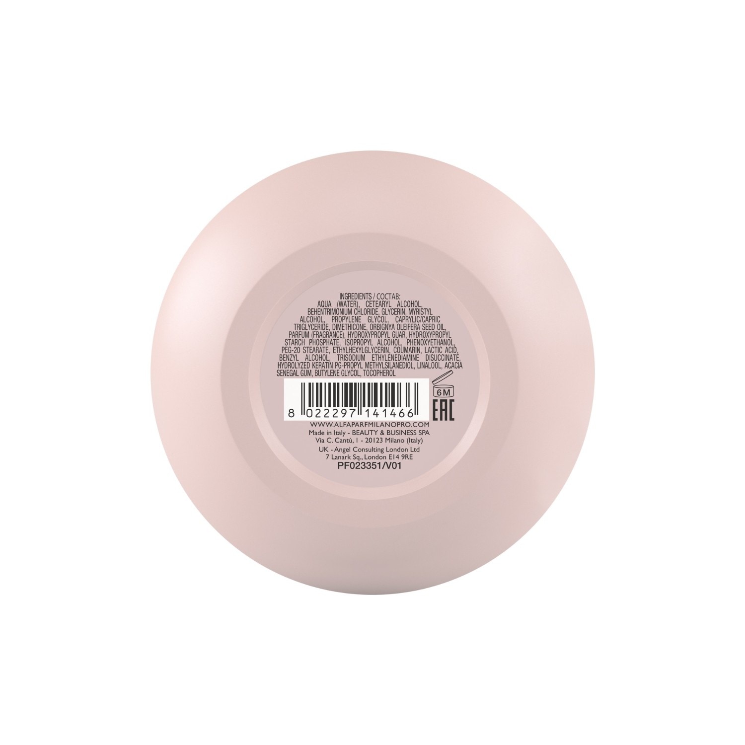 Mascarilla capilar hidratante ALFAPARF MILANO Keratin Therapy Lisse Design - 200 ml