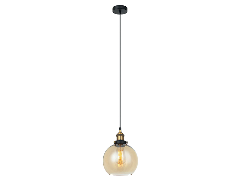 Lampa wisząca Cardena szklana złota