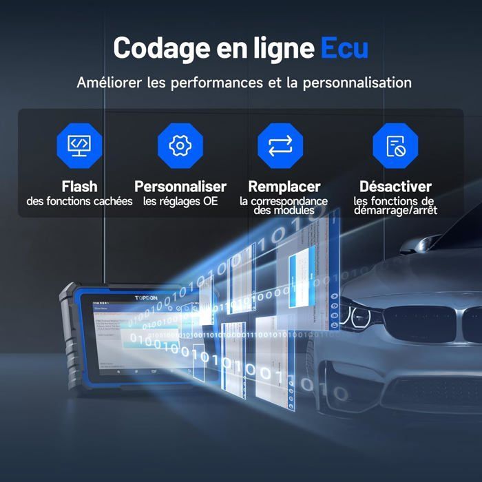 TOPDON Phoenix Nano Ferramenta de Diagnóstico Automotivo Multimarca, Codificação de ECU, Controle Bidirecional, Mais de 32 Funções de Reset