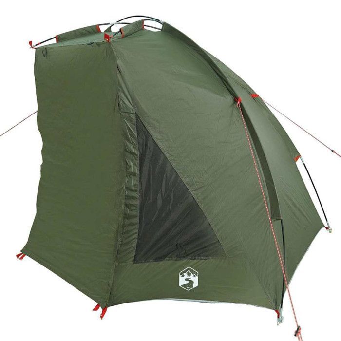 Tienda de pesca impermeable vidaXL color verde oliva 4009479