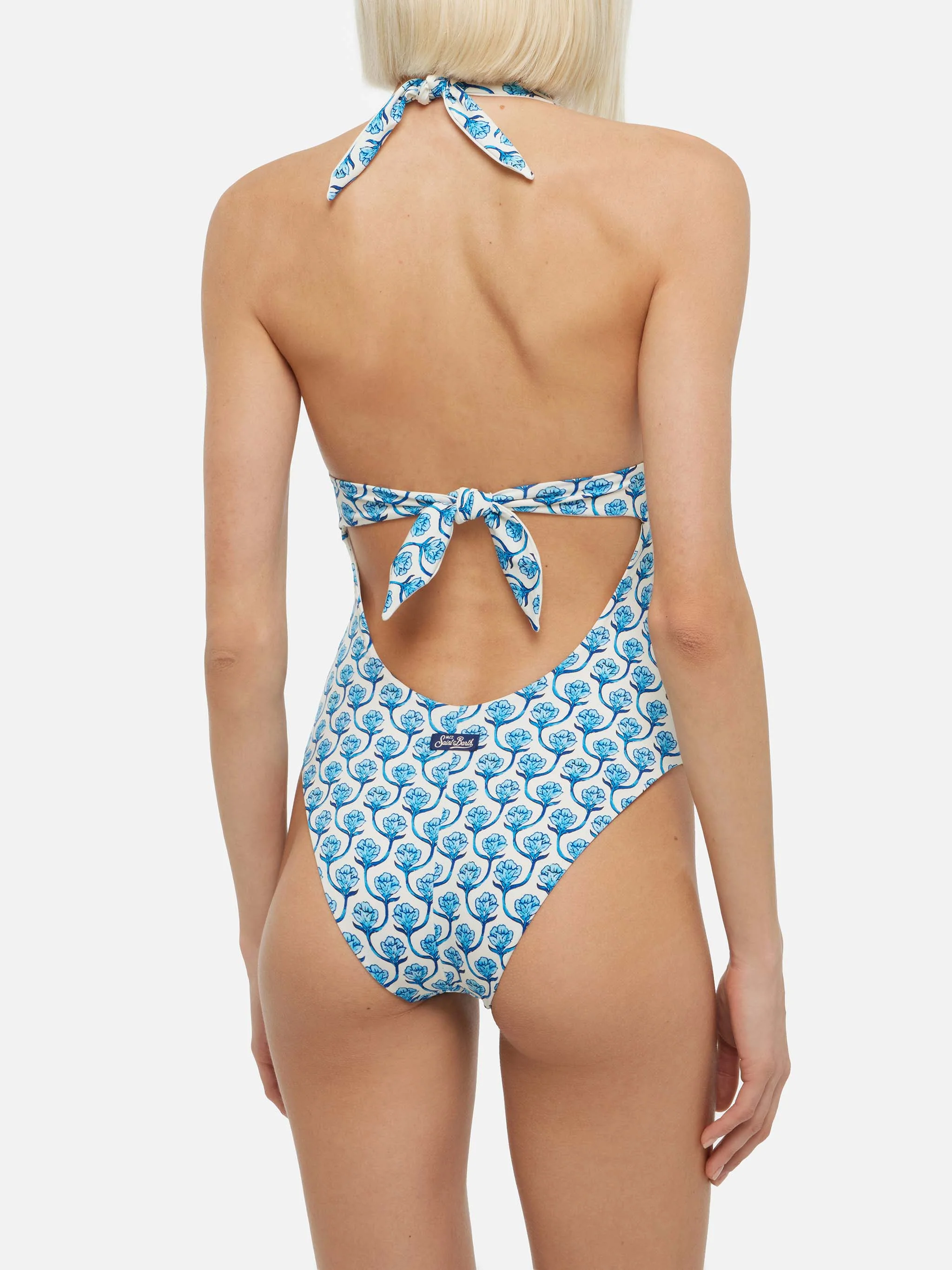 Costume intero Marylin con stampa floreale