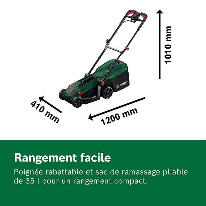 Akku-Rasenmäher + 4-Ah-Akku + Ladegerät – Bosch – ROTAK18V-32 – 06008B9P00 – 18 V – 32 cm Schnittbreite