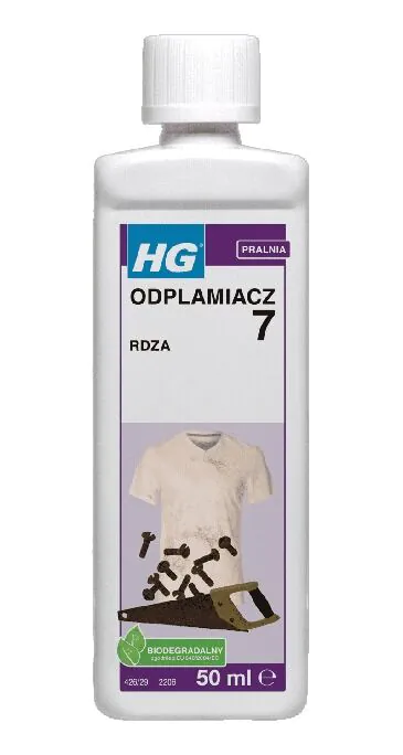 HG Odplamiacz usuwający plamy rdzy 50 ml