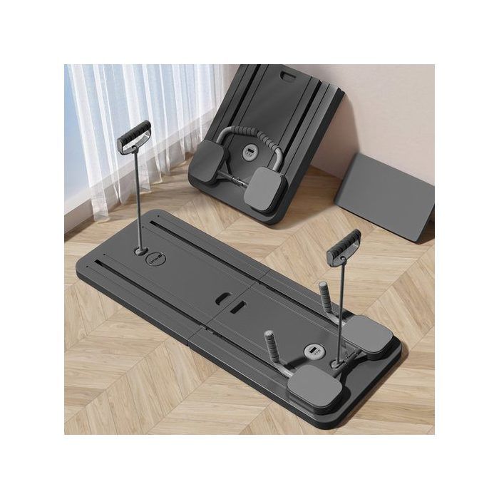Ensemble Pilates Reformer 4 en 1 avec appareil de Pilates, rouleau abdominal pour pompes 6 pièces et offert 1 paire de chaussettes