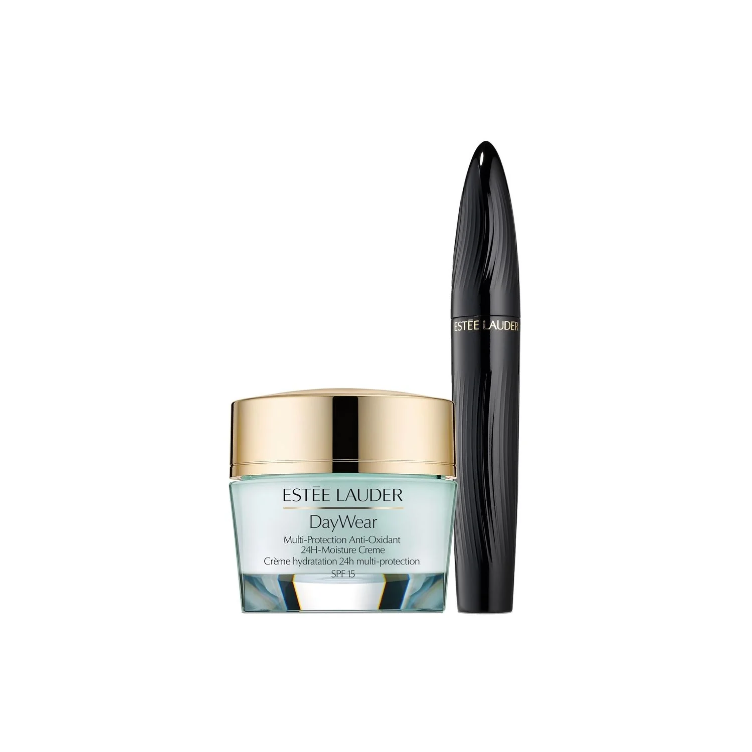 DayWear Set Daywear Crema viso e Turbo Lash Mascara - Cofanetto Idratante, Crema viso giorno idratante, Mascara