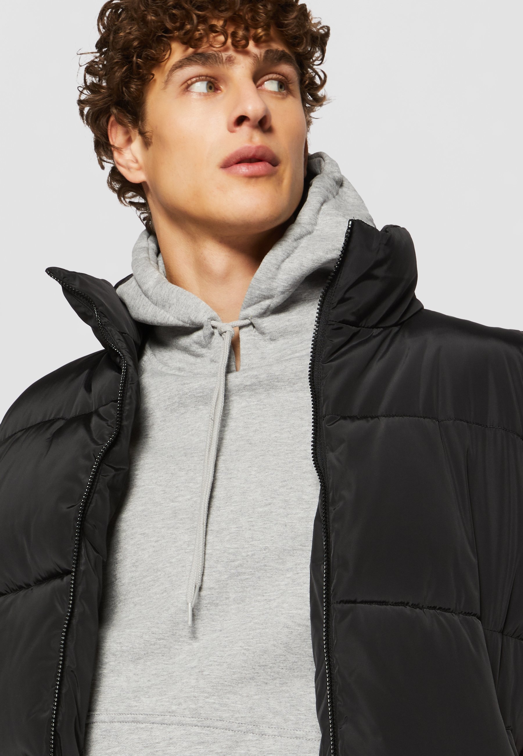 Urban Classics BLOCK PUFFER VEST - Kamizelka - czarny/czarny