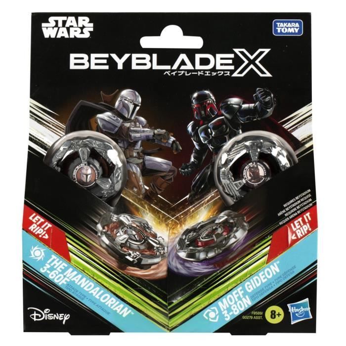 Beyblade X Multipack Spinning Top The Mandalorian 3-60F vs. Moff Gideon 3-80N, Star Wars, Ages 8+
