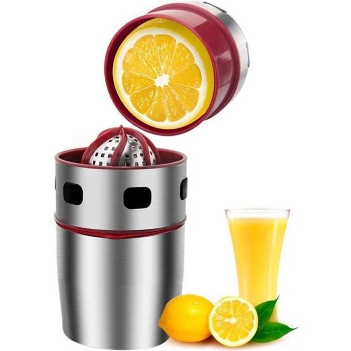 Spremiagrumi manuale - ZGEER - Acciaio inossidabile - Estrazione efficiente del succo - Lavabile in lavastoviglie