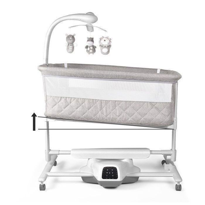 BEBE2LUXE IDream Deluxe : berceau cododo électrique avec bercement, musique, minuterie, télécommande. Réglable, confort et