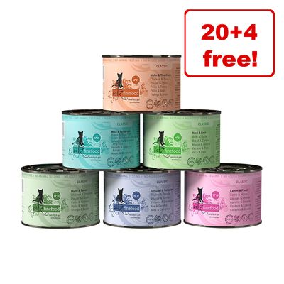24 x 200g catz finefood Wet Cat Food - 20 + 4 Free!*