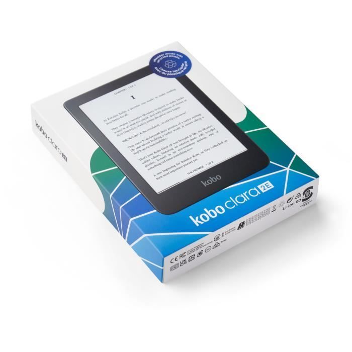 KOBO Clara 2E eReader – 6 Zoll – 16 GB – Ozeanblau – Touchscreen – Recycelter Kunststoff
